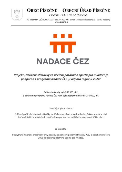 Publicita - hasičská stříkačka